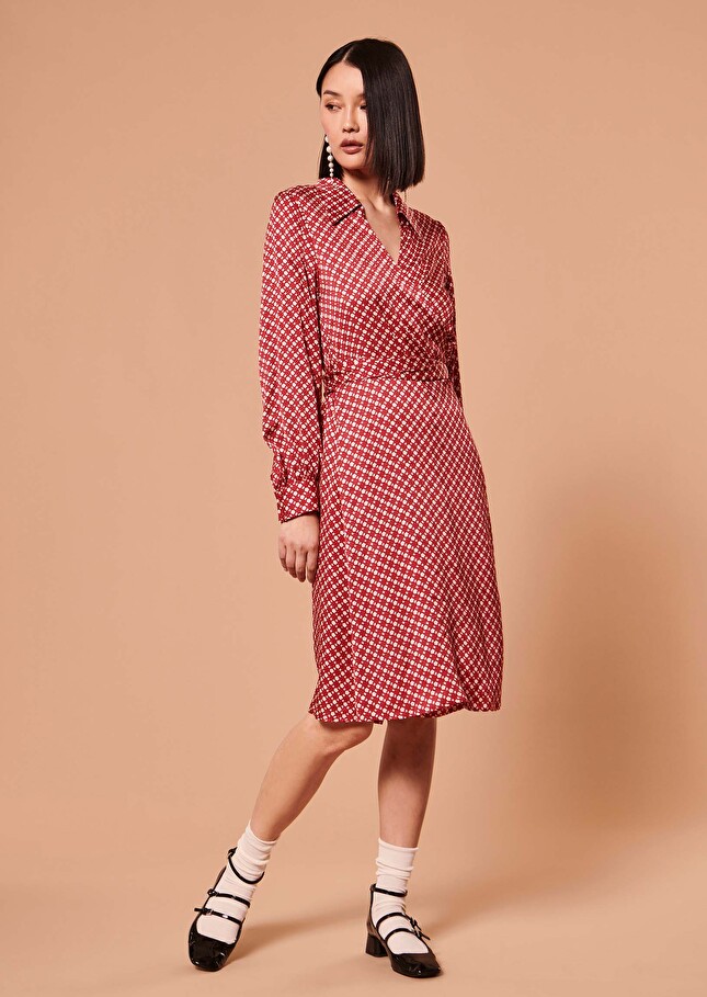 Robe Roselitarouge imprimée fleurs