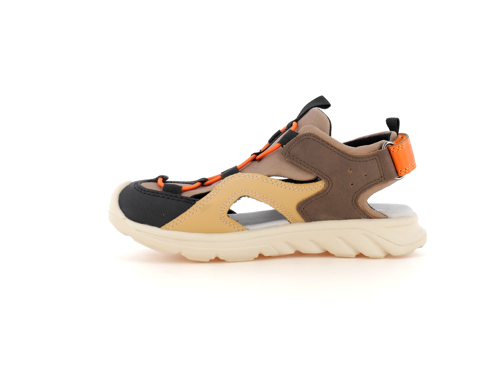 Geox-J AIRADYUM E J45F1E Matières combinées Marron-Orange