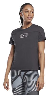 Maillot Manches Courtes Reebok Workout Ready Supremium Femme Noir