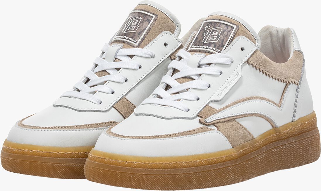 witte floris van bommel lage sneakers sfw-10158 fygi