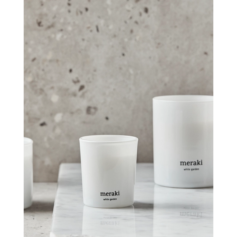 Meraki Scented Candle 2 x 60 gr. - White Garden