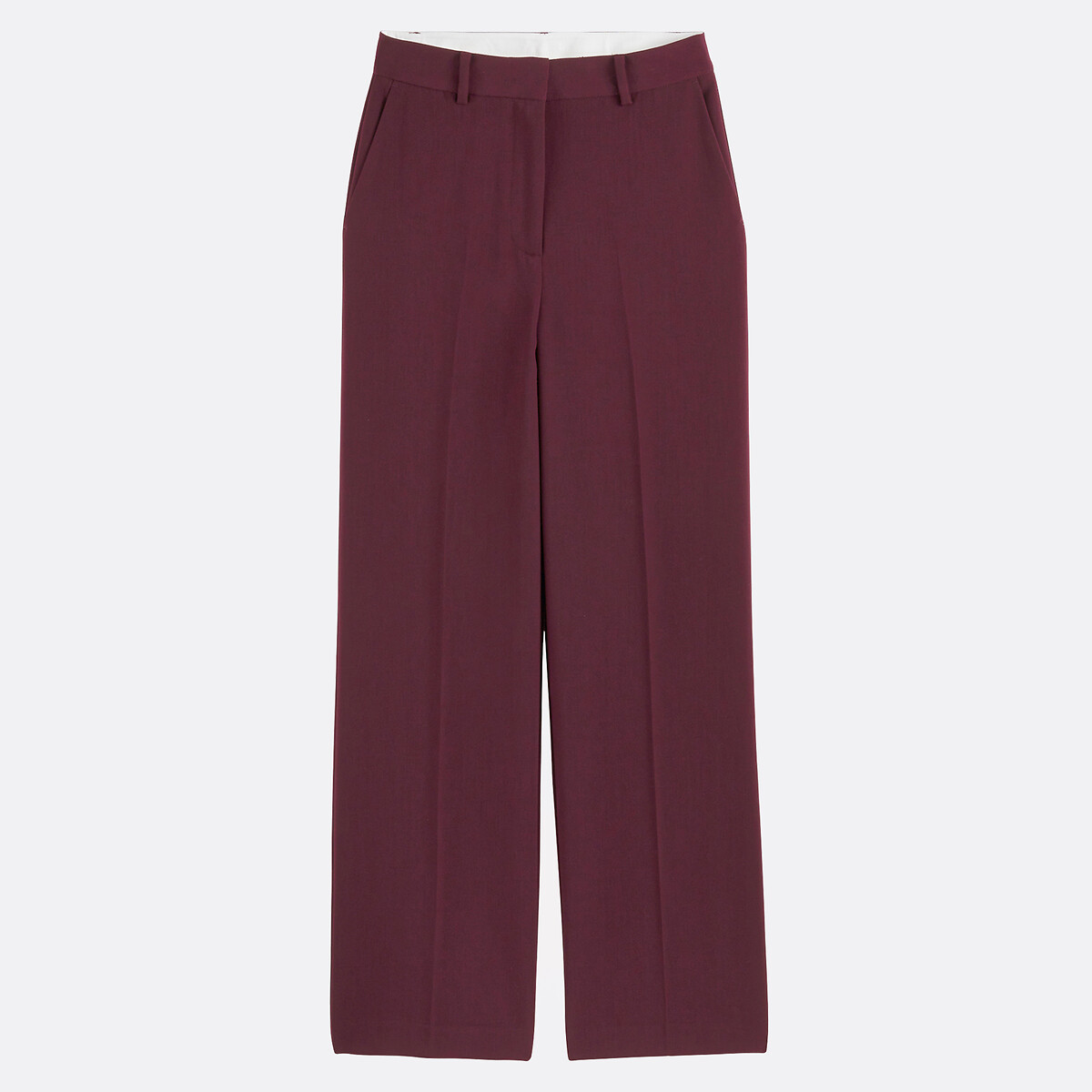 COLEÇÕES LA REDOUTE<br>Calças largas em poliviscose