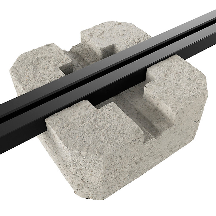 Lambourde aluminium gris Neva L. 3,01 m