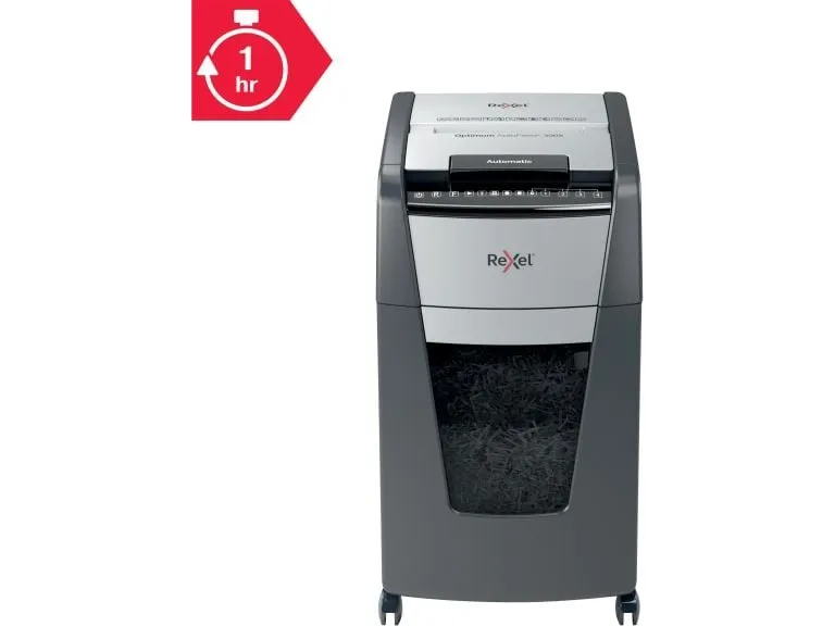 Makulator Rexel Optimum AutoFeed  300X krydsmakulering 4x25 mm (P-4)