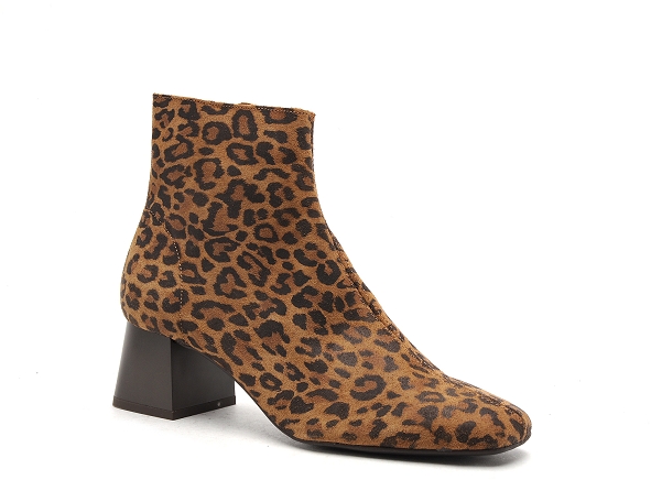 Fricote boots bottine talons femme 39532 leo noir
