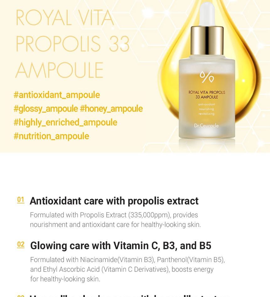 Dr. Ceuracle - Royal Vita Propolis 33 Ampul Jumbo