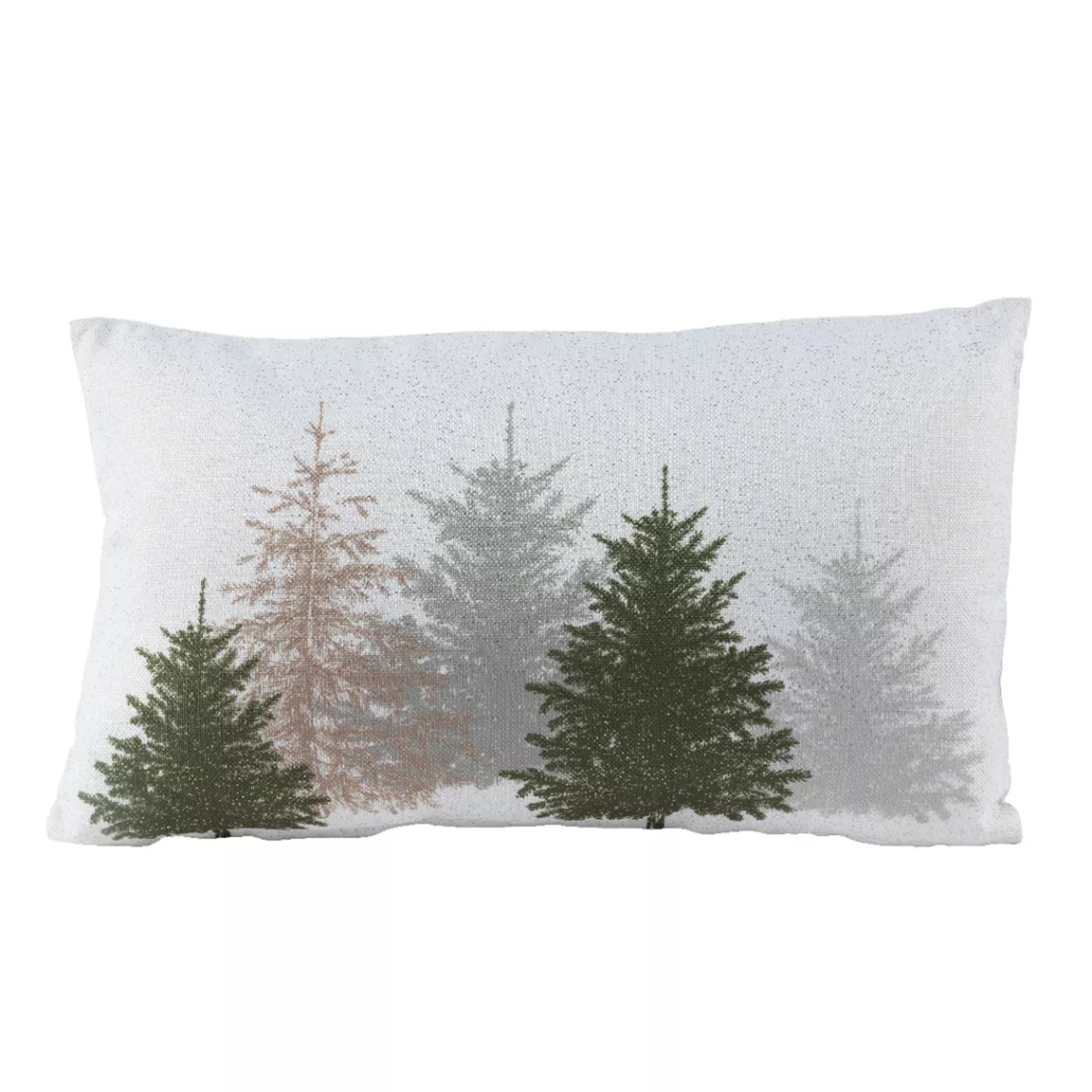 Coussin de Noël rectangulaire (30 x 50 cm) Forêt de sapins