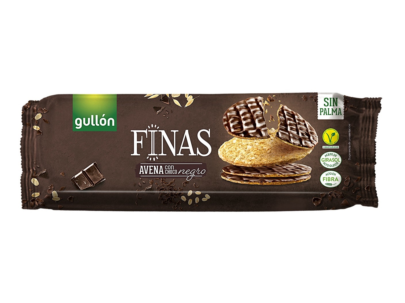 BOLACHA AVEIA GULLON CHOCOLATE NEGRO 150 G