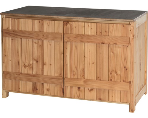 Tuinkast/buitenkeuken type 453 dressoir incl. 2 deuren 120 x 77 x 58 cm Douglasspar