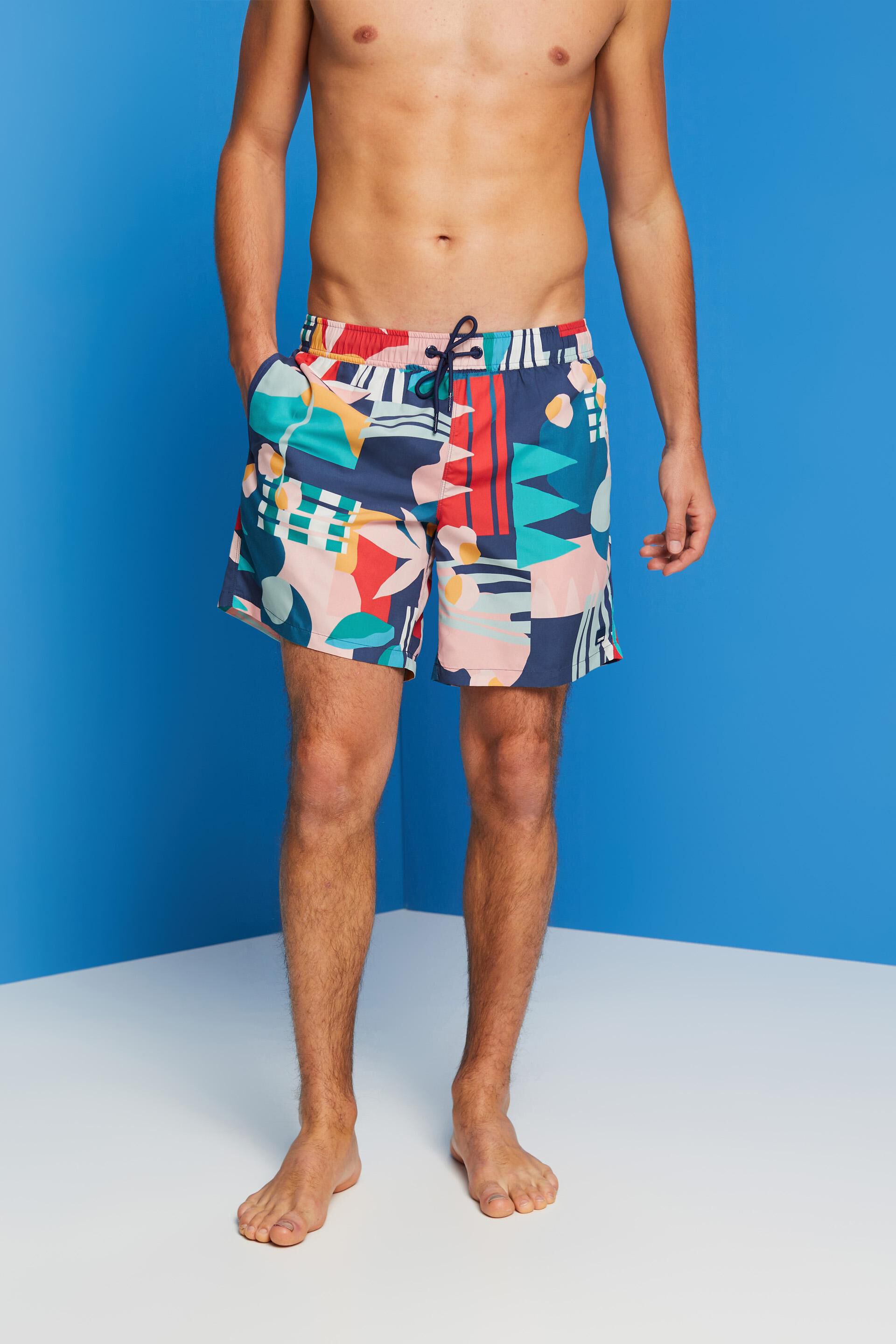 Short de bain à motif all-over