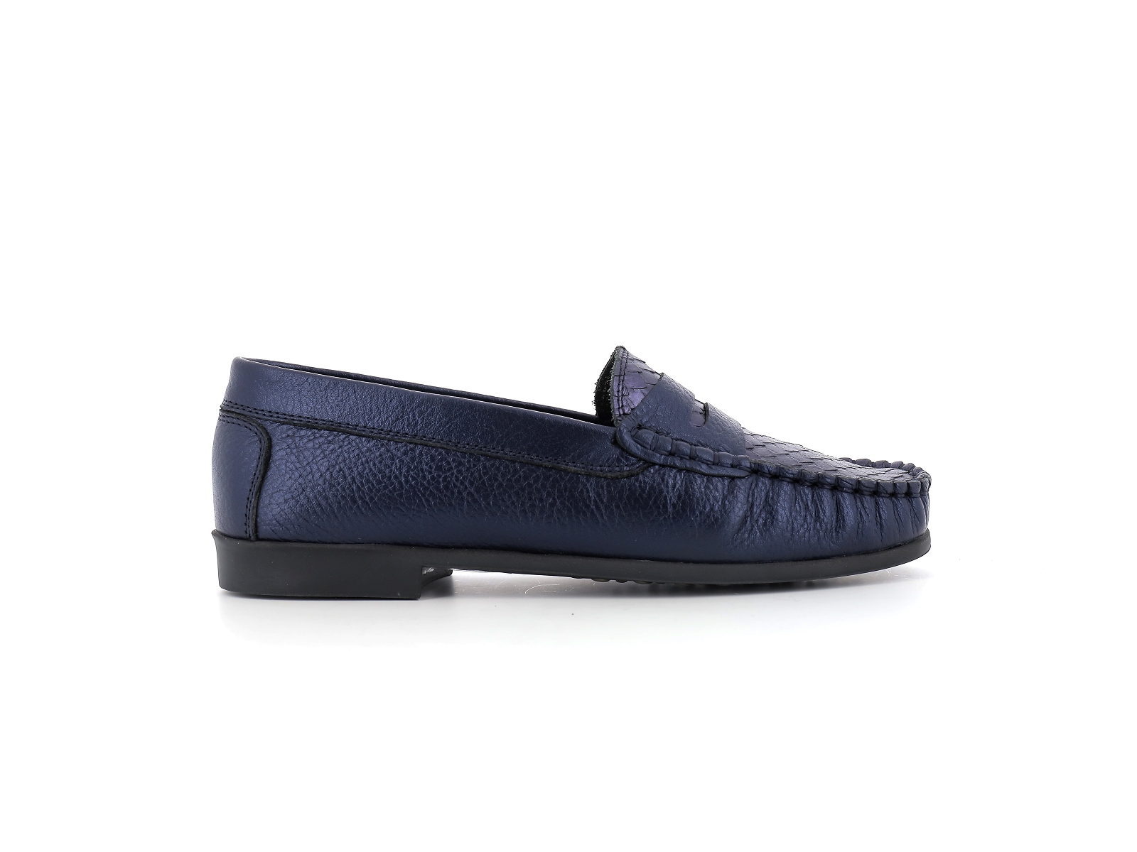 Ottilia-ASTRIA Cuir Bleu nuit