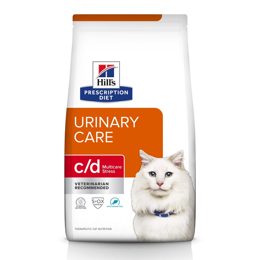 Ração para gatos Hill's Prescription Diet Urinary Care c/d com peixe oleoso