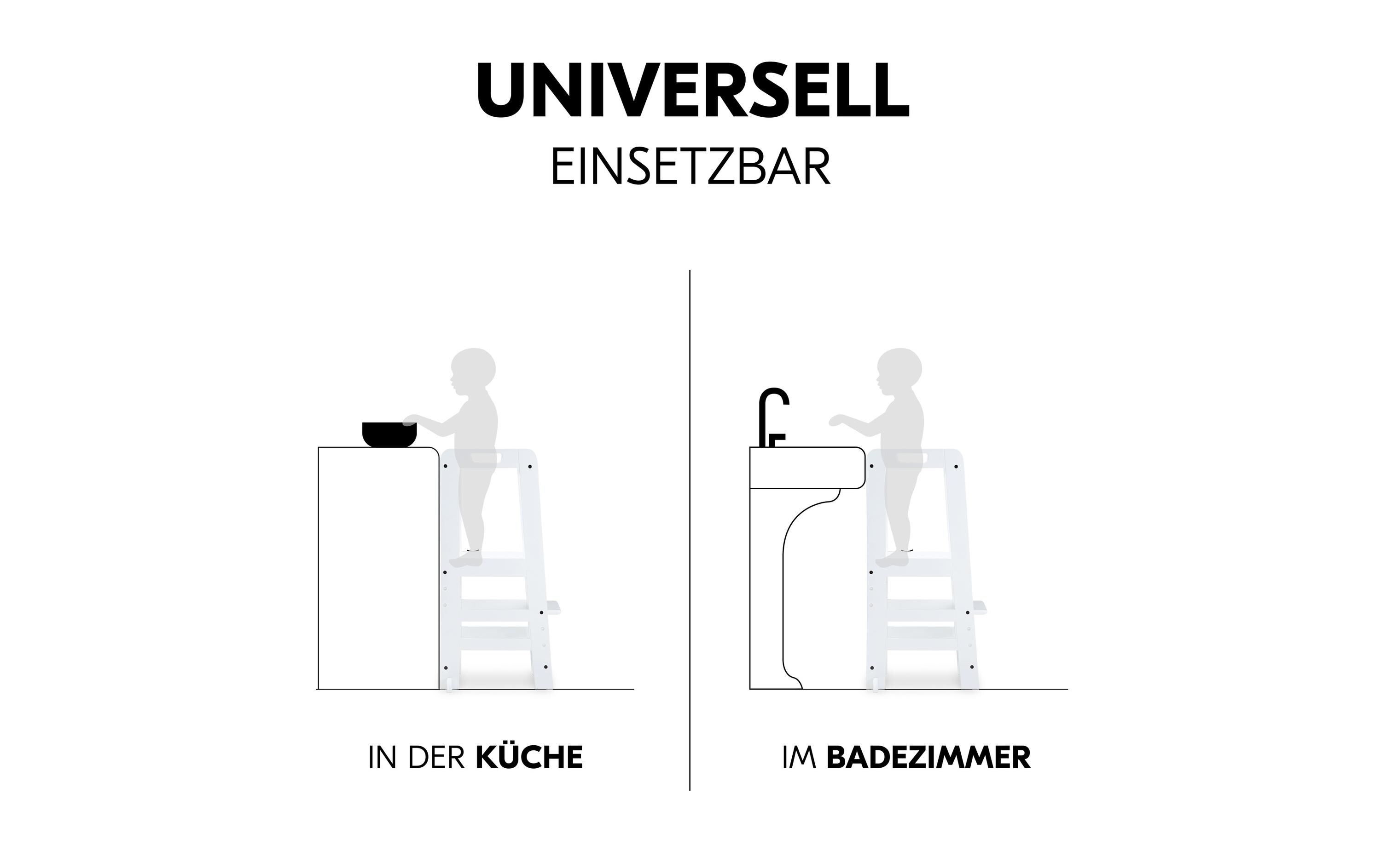 Learn N Explore weiss<br>Entdeckerturm für Kinder