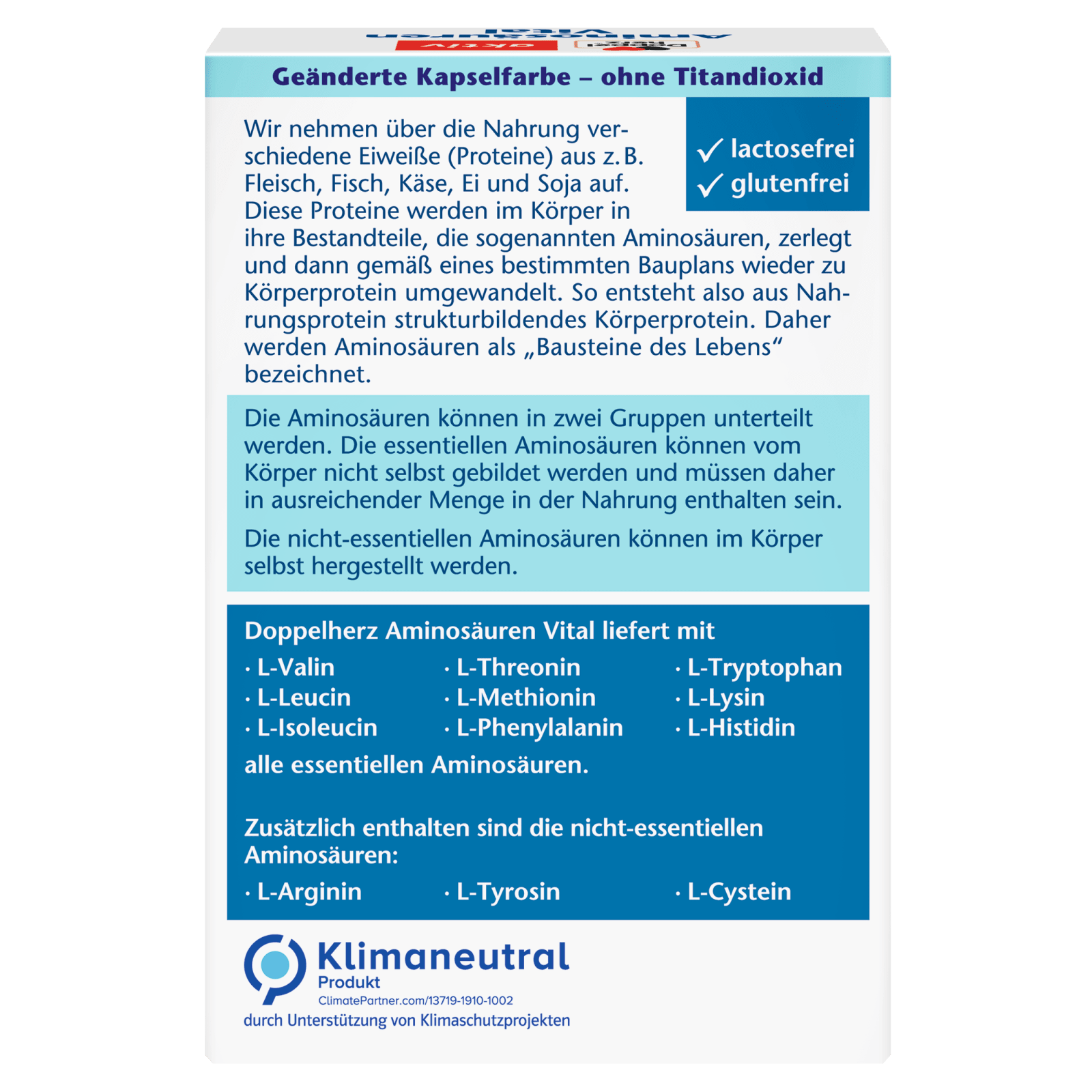 Aminosäuren Vital (30 Kapseln)