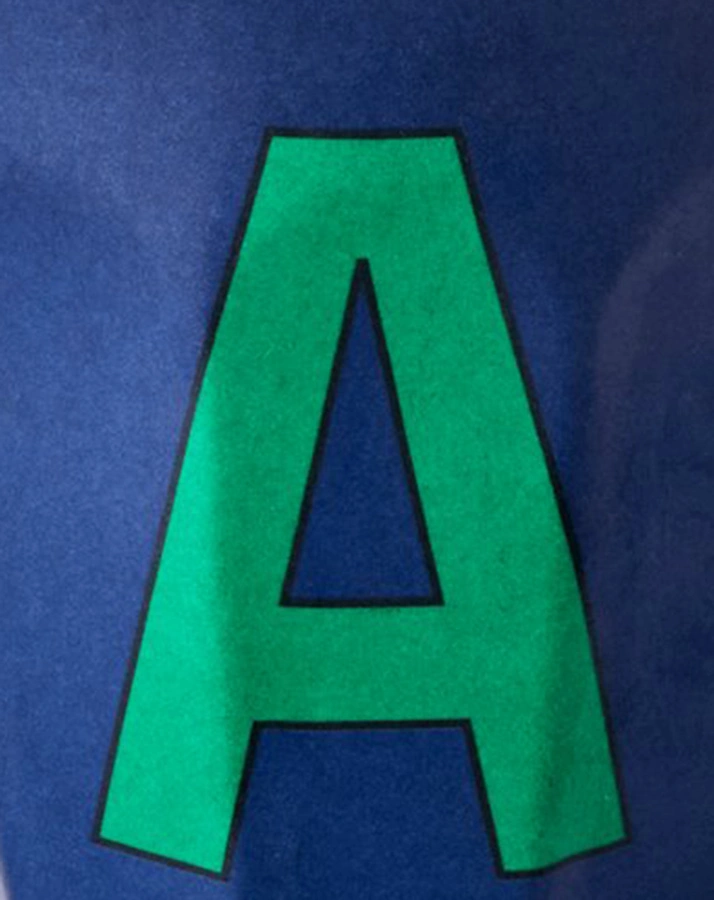 Melamin-Becher LETTER A - MEDIUM in dark blue