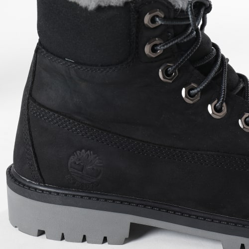 Boots Femme 6 Inch Premium Waterproof Shearlingboot A41UX Black Nubuck
