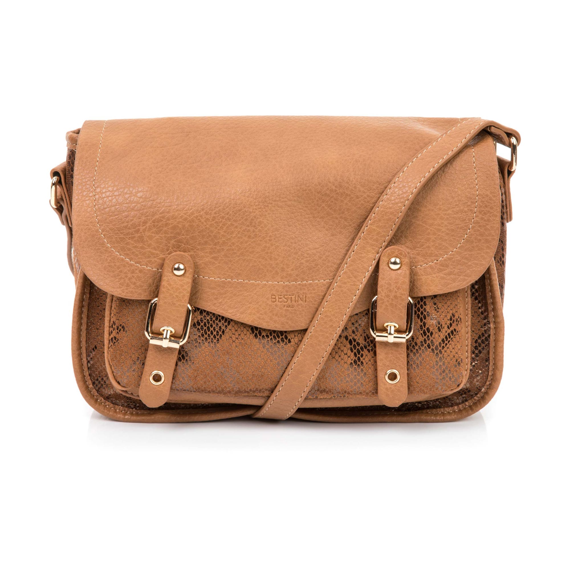Sac bandoulière camel