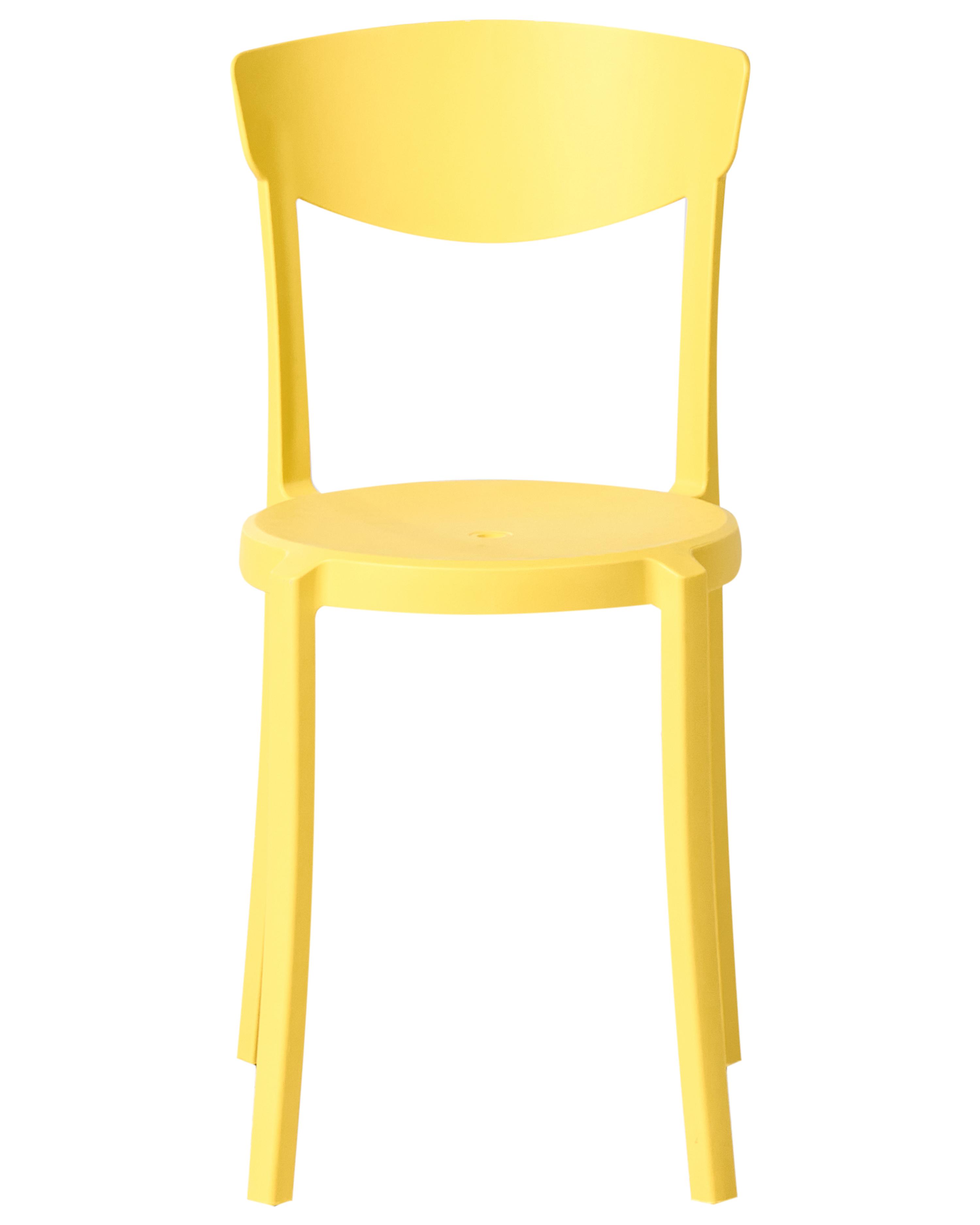 Set van 4 tuinstoelen VIESTE Geel