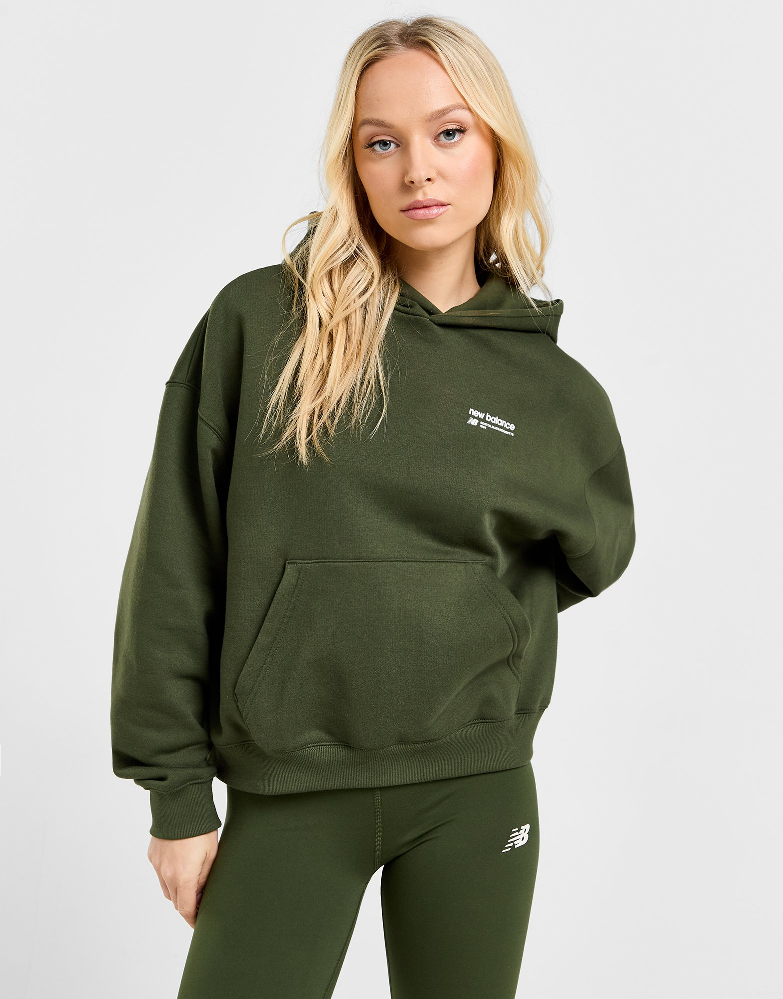 New Balance Sweat à Capuche Linear Femme