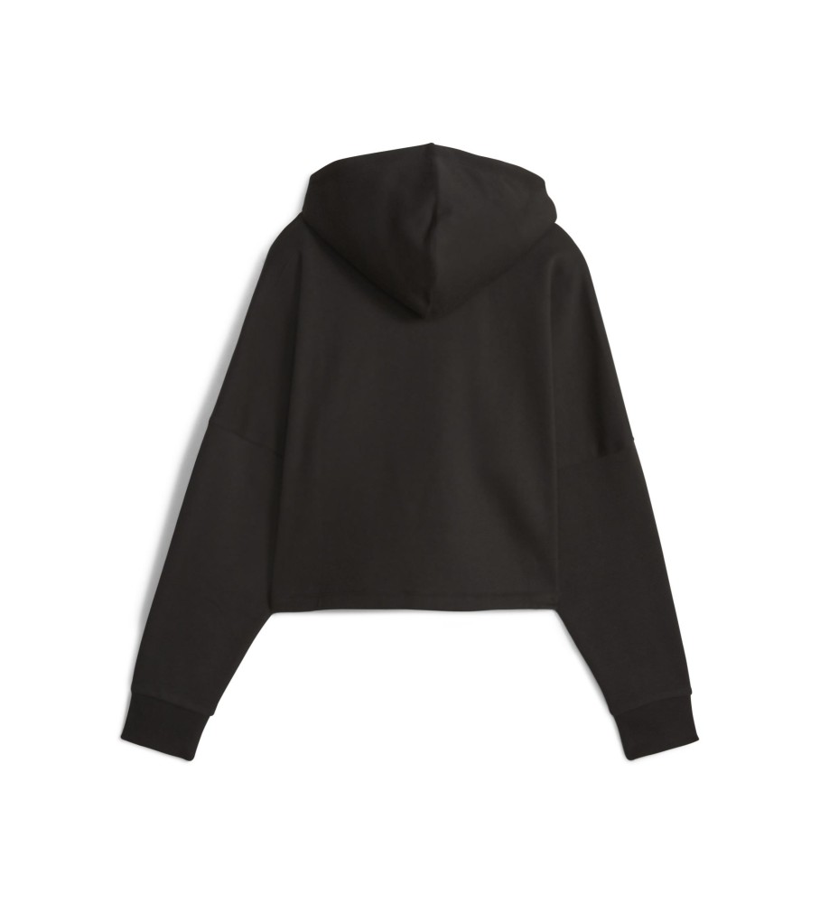 Moletom curto Puma Essential Logo, preto