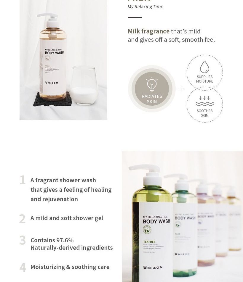 MIZON - My Relaxing Time Body Wash - 5 soorten