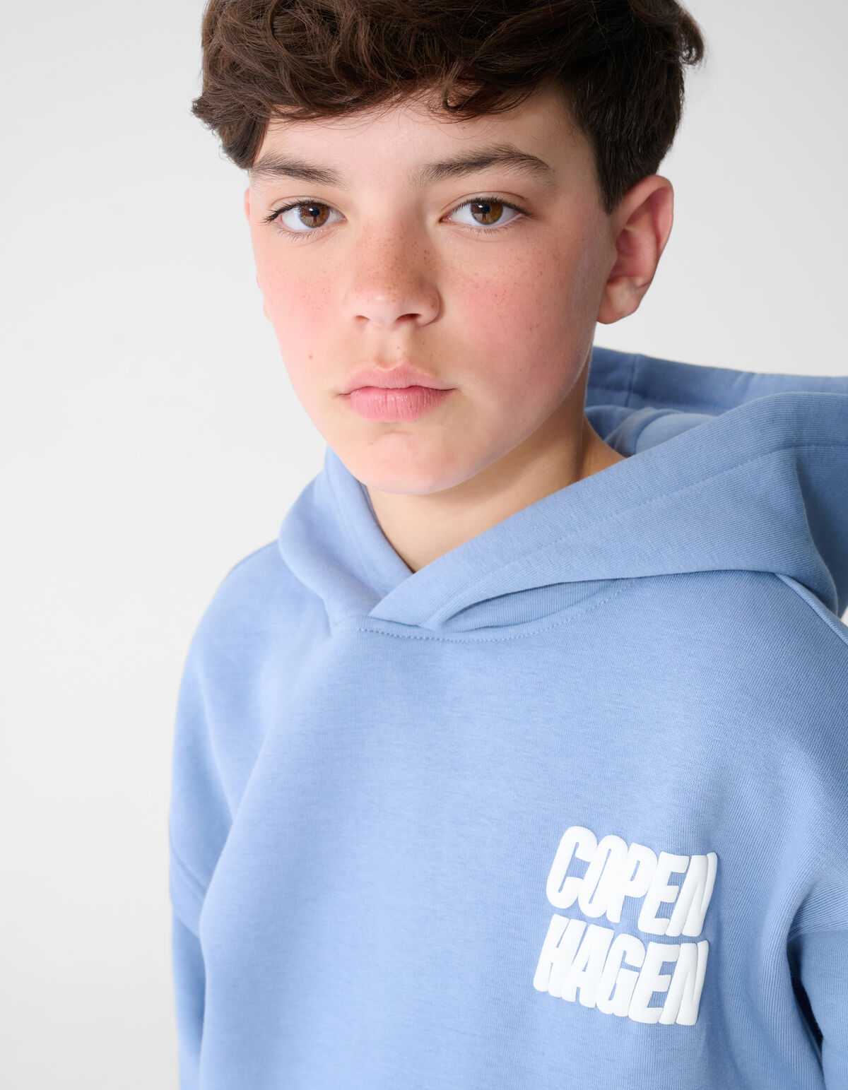 Oversized Fit Copenhagen Hoodie Blauw