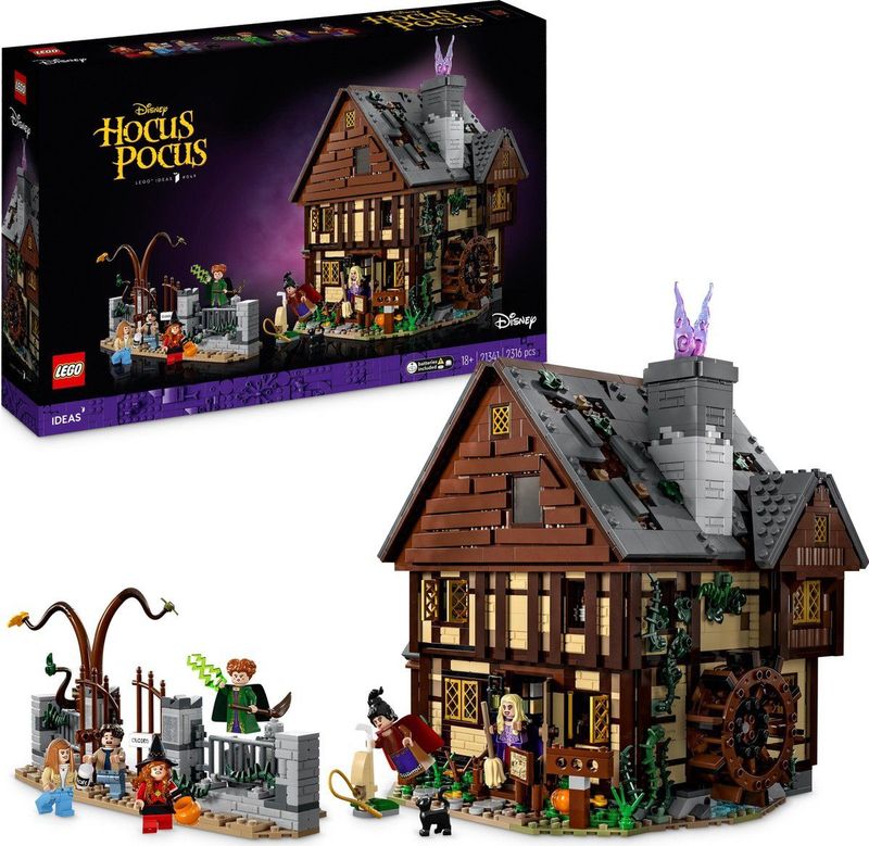 LEGO Ideas - Disney Hocus Pocus - Huisje van de Sanderson-zussen - Meerkleurig - Bouwstenen