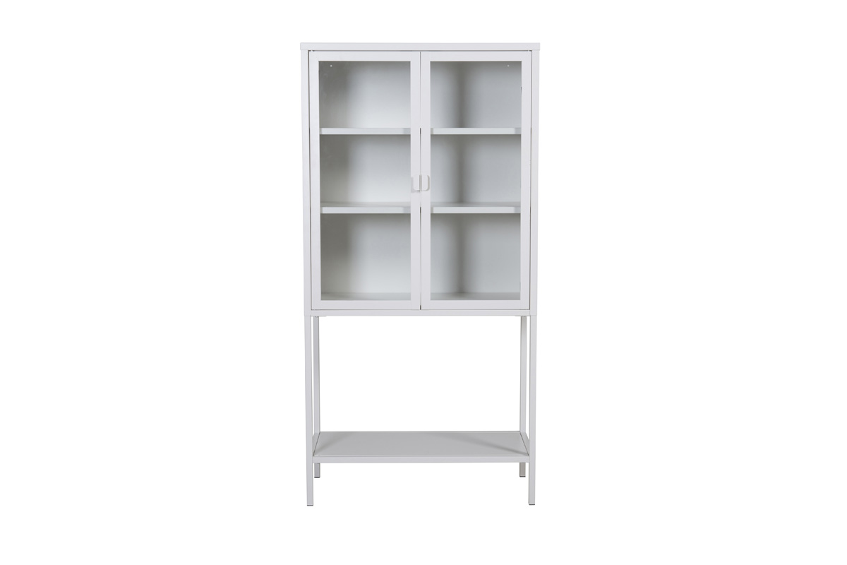 Metalen vitrinekast Claes Wit
