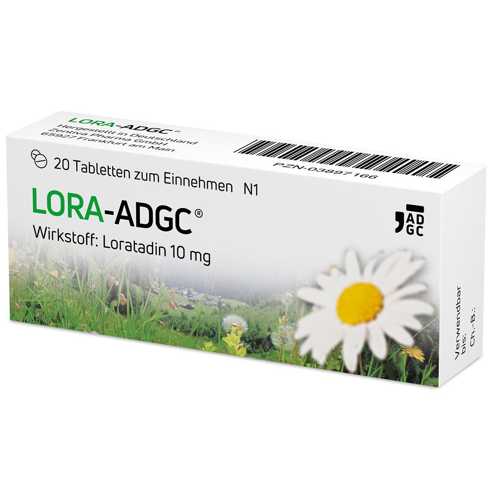 Lora ADGC® zur Linderung von Allergien, Heuschnupfen, Juckreiz und Hautrötung
