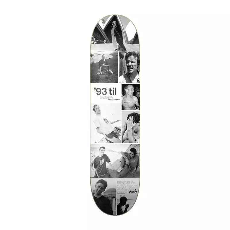 Plateau de skate VERB 93 Til Collage Black/White 8.25