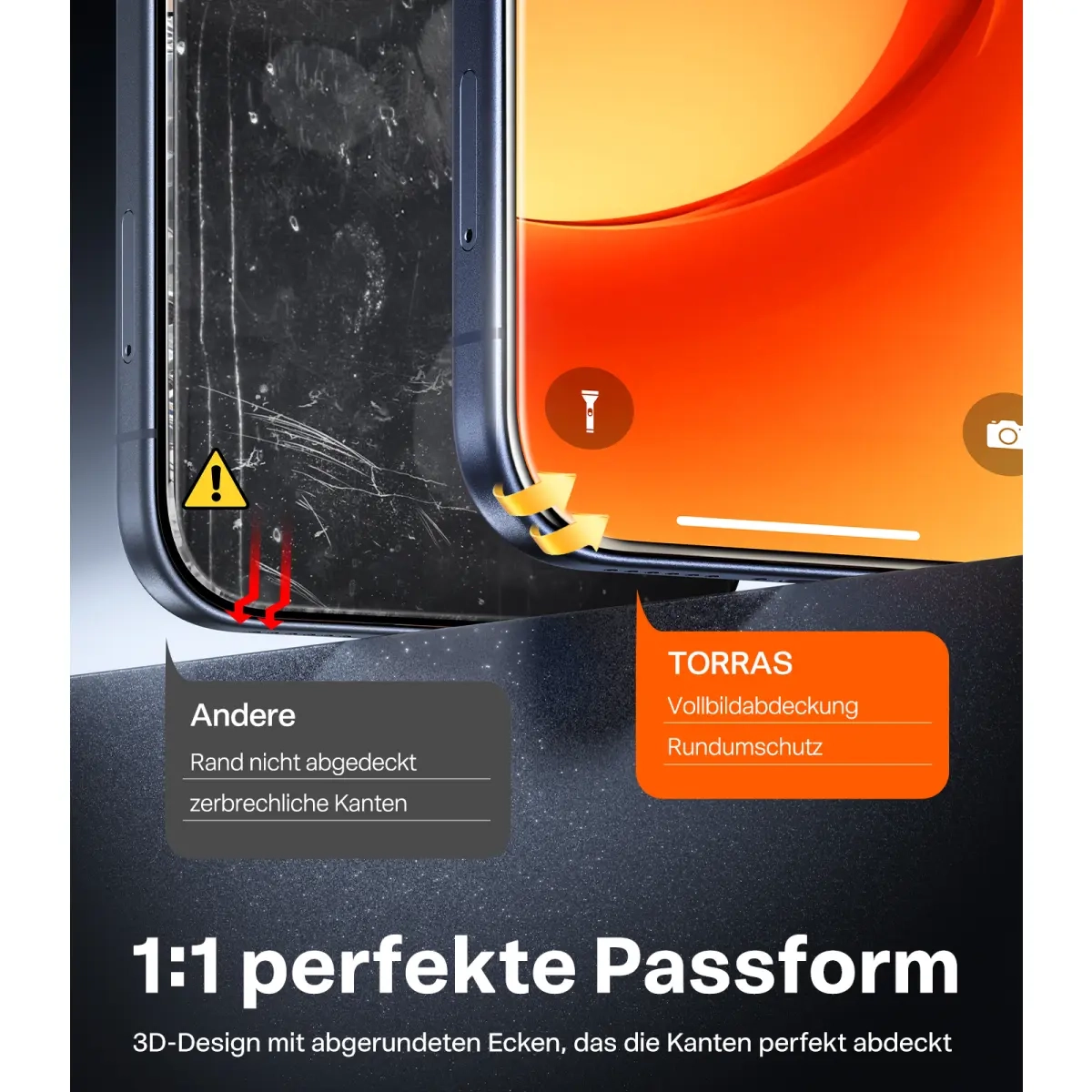 iPhone 17 Install Master Panzer Glas Displayschutz Case Friendly