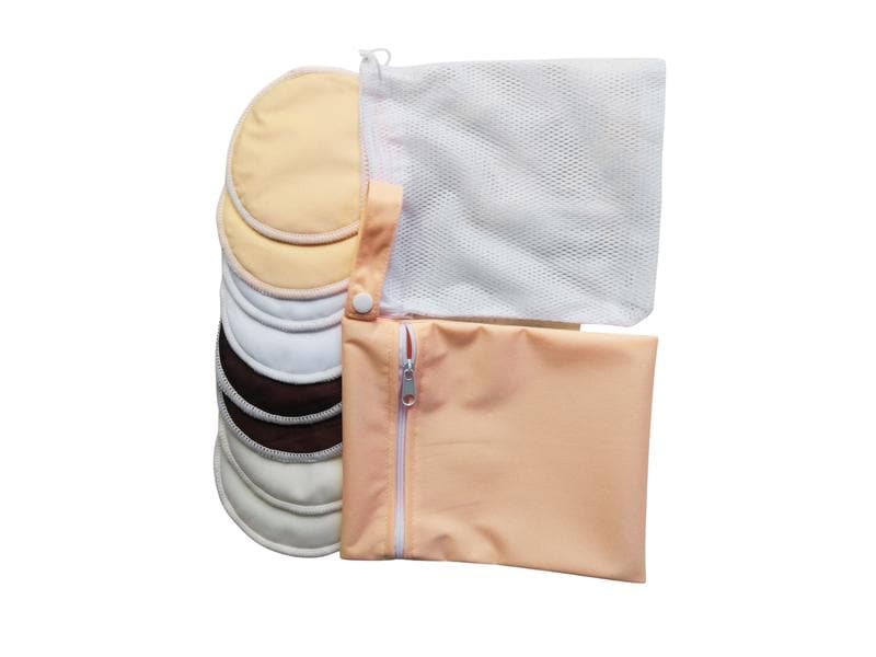 FrauPow Waschbare Stilleinlagen 8 Stk. Waschbare Stilleinlagen 8er Pack Wasch und Tragetasche