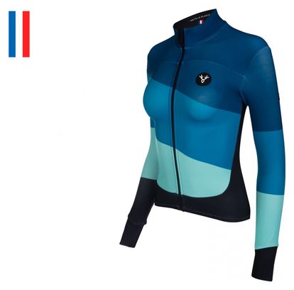 Maillot Manches Longues Femme LeBram Roselend Vert Coupe Ajustée