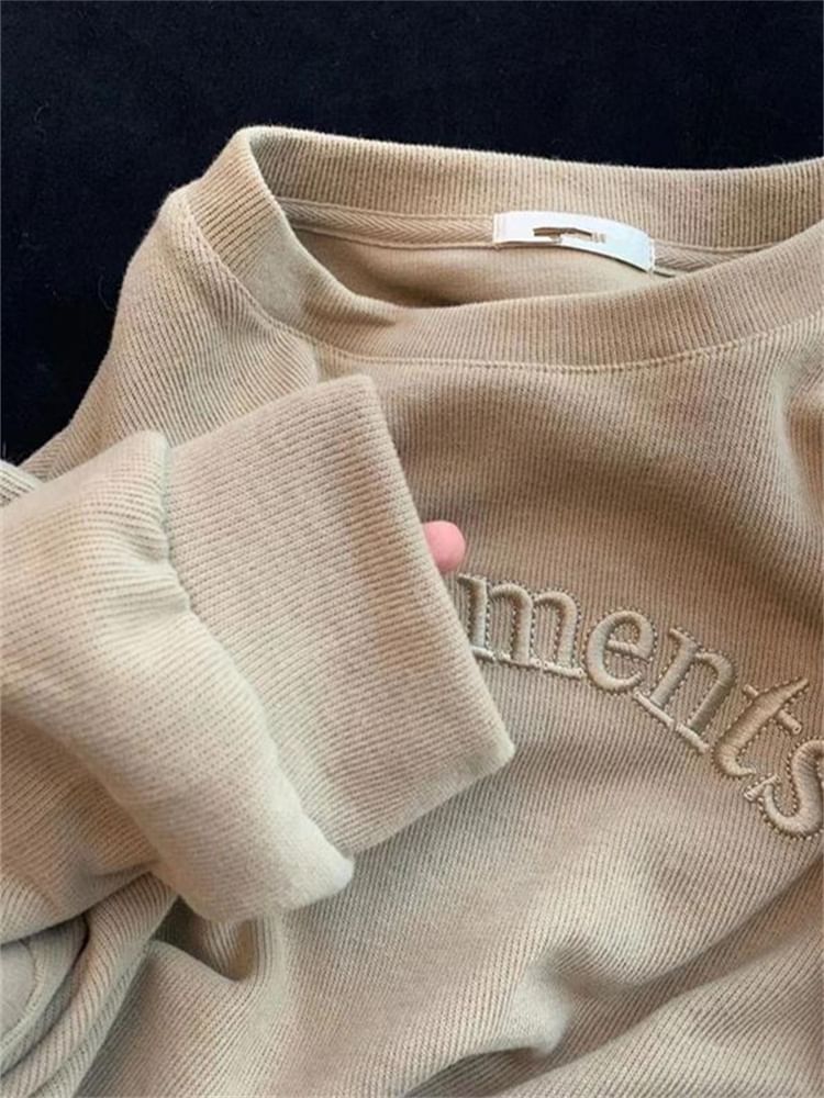 Alhambra - Sweatshirt met ronde hals en geborduurde letters