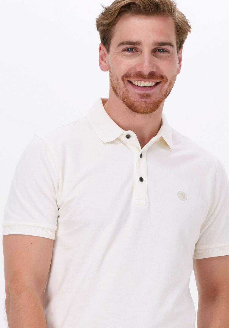 CAST IRON gebroken wit cast iron polo short sleeve polo organic cotton pique essential