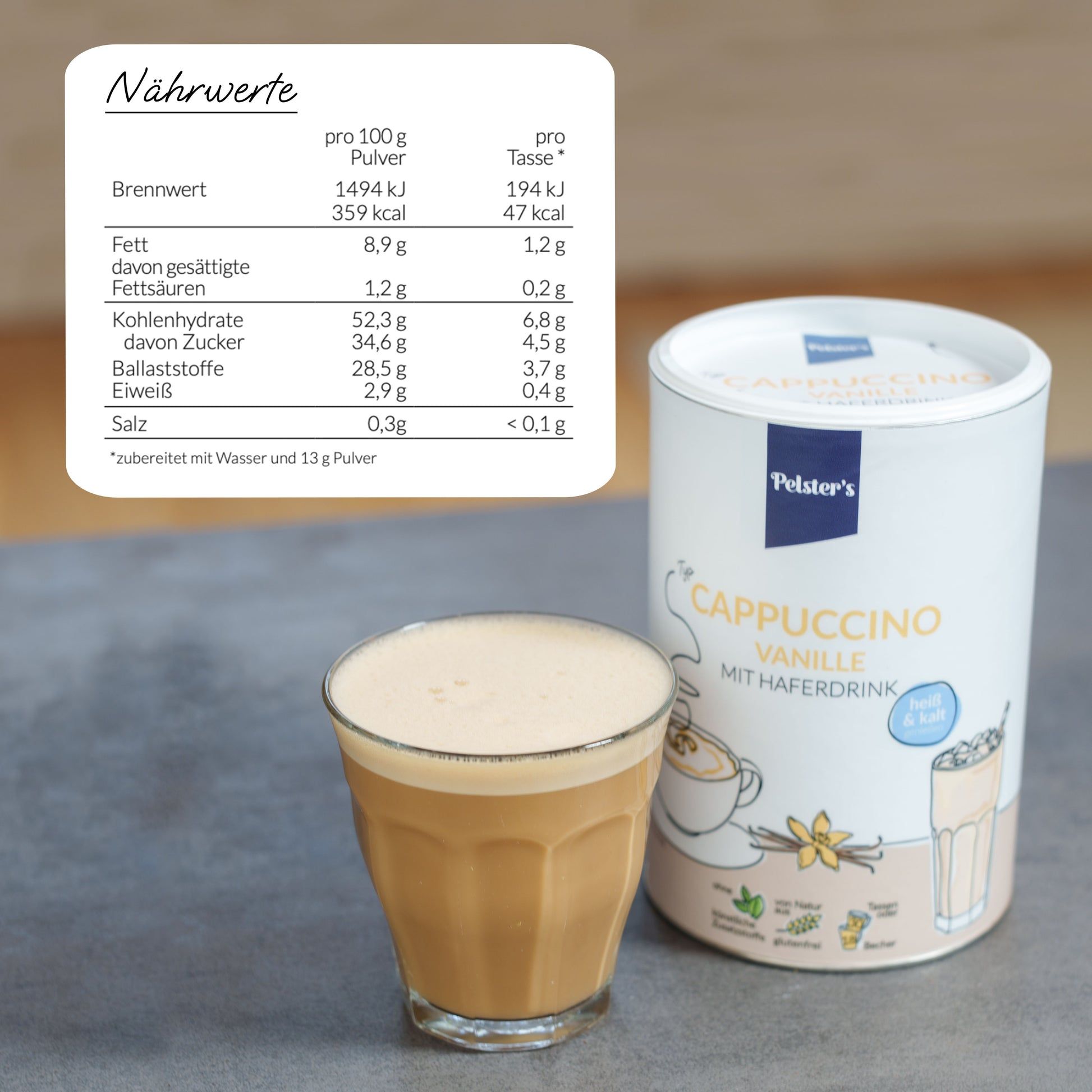 Pelster's Cappuccino Typ Vanille