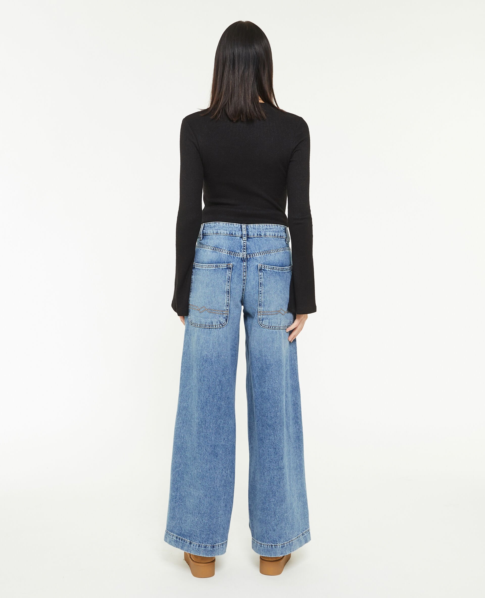 Jean large loose - Bleu