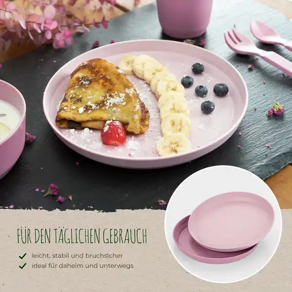 Growing Teller 2er Set rosa