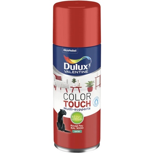 Bombe peinture 400 ml Color Touch Satin - Rouge Feu
