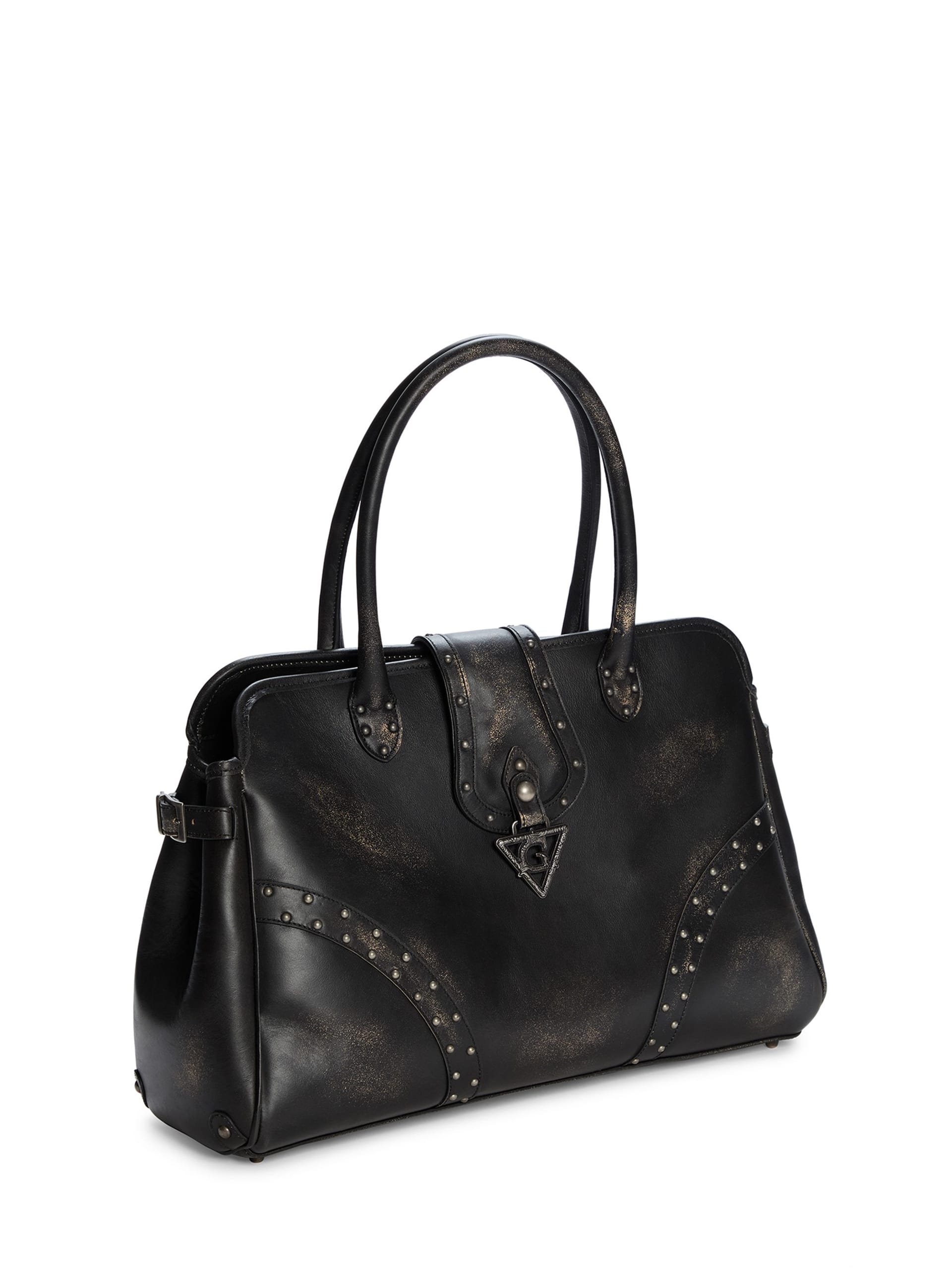 bolsa de fivela de couro