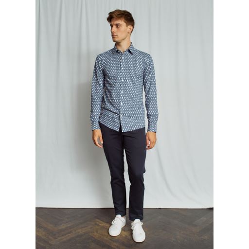 Bruun & Stengade Ronan Skjorte, Dark Blue, 41