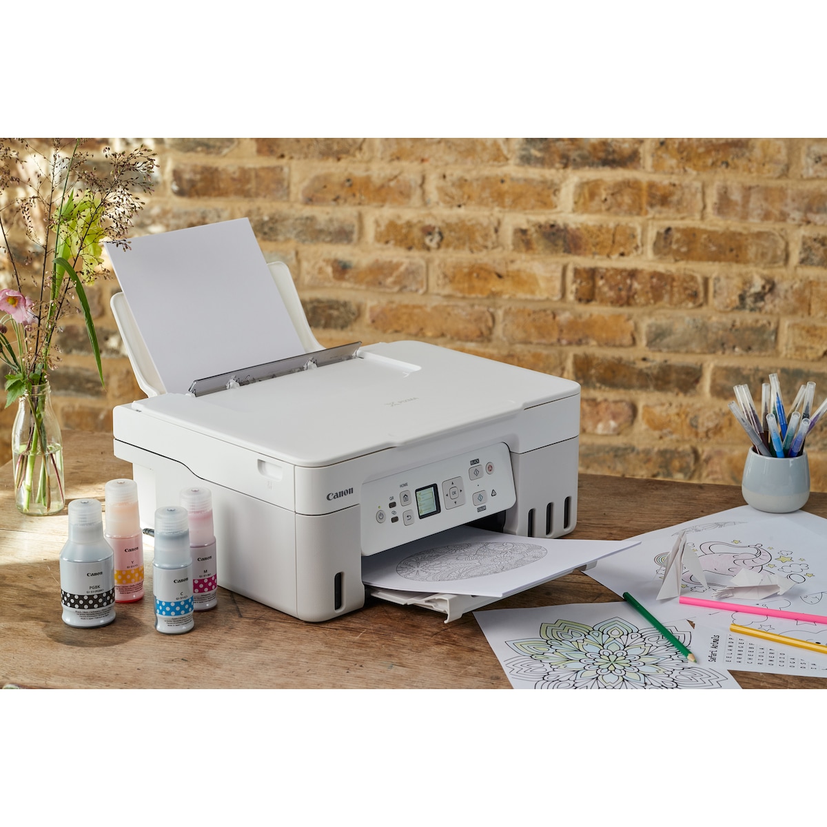 Canon PIXMA G3571 inkjet printer (hvit)