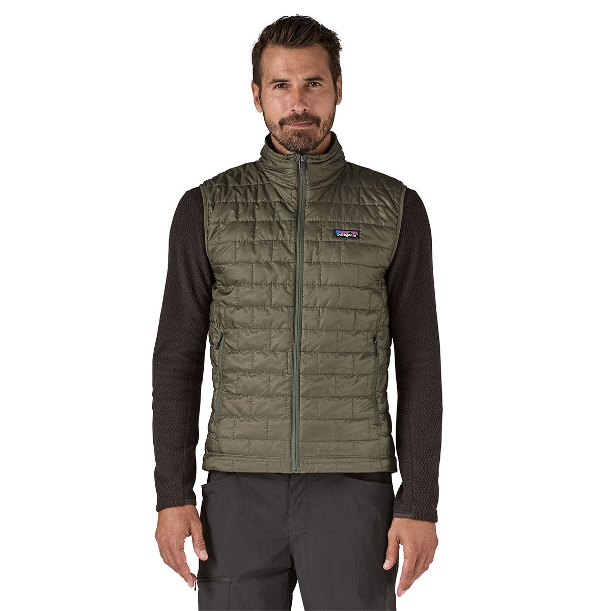 Patagonia Nano Puff Vest, herre (Basin Green) - Spejder Sport