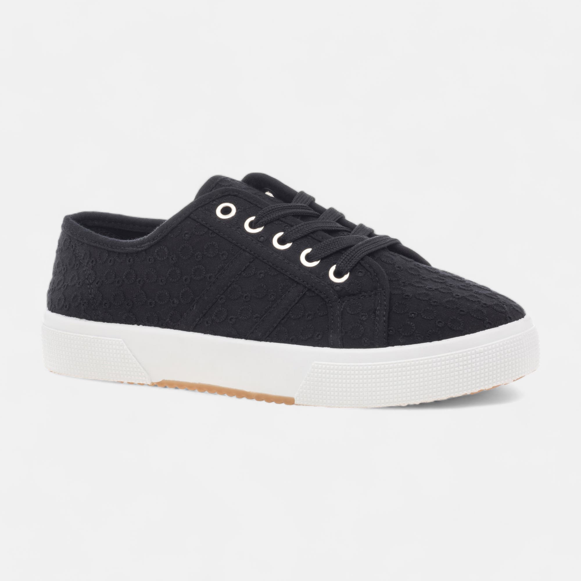 Baskets en toile Femme noir