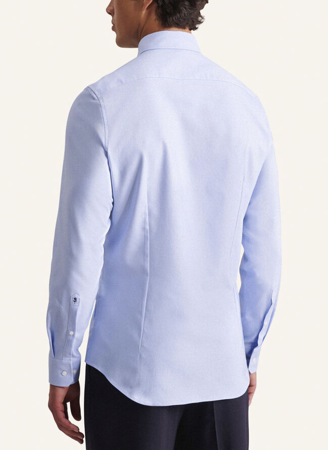 Seidensticker Performance shirt Slim Long sleeve Kent-Collar Uni Blue