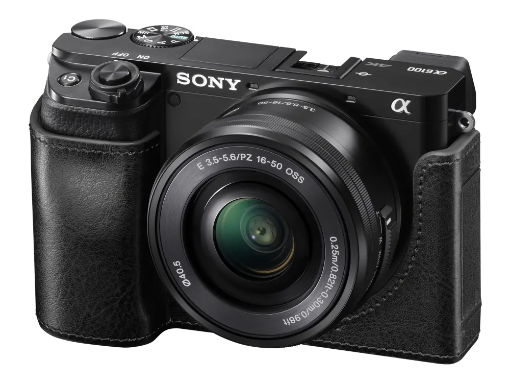 Sony a6100 ILCE-6100Y - Digitalkamera - spejlløst - 24.2 MP - APS-C - 4K / 30 fps - 3x optisk zoom 16-50 mm og 55-210 mm objektiver - Wi-Fi, NFC, Bluetooth - sort