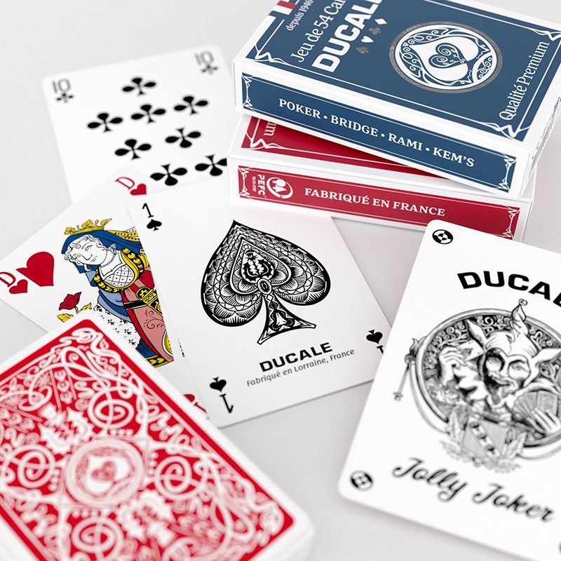 2 Jeux de 54 cartes - Ducale - Qualité premium