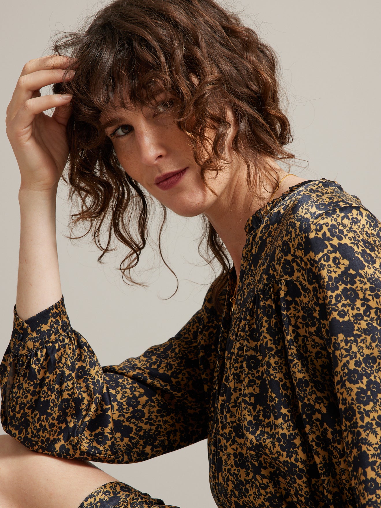 Robe mi-longue femme imprimé Éléonore