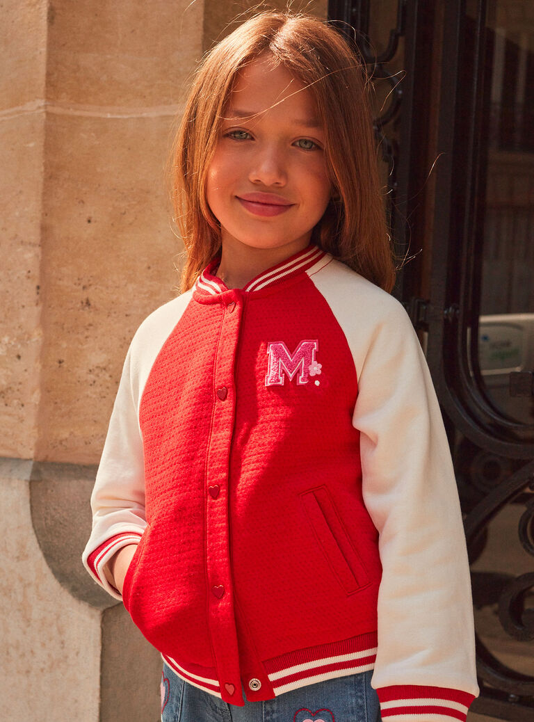 Teddy rouge et blanc en tubic