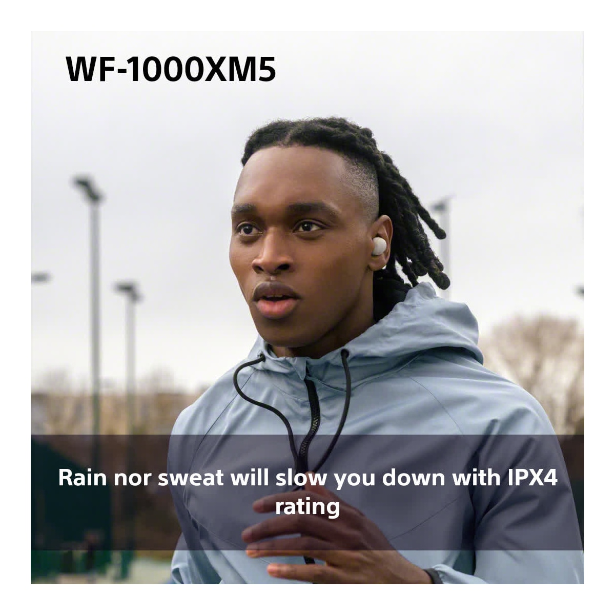 Sony WF-1000XM5 helt trådløse in-ear hodetelefoner (sølv)